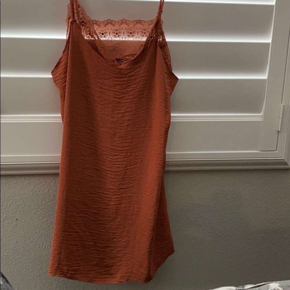burnt orange dress